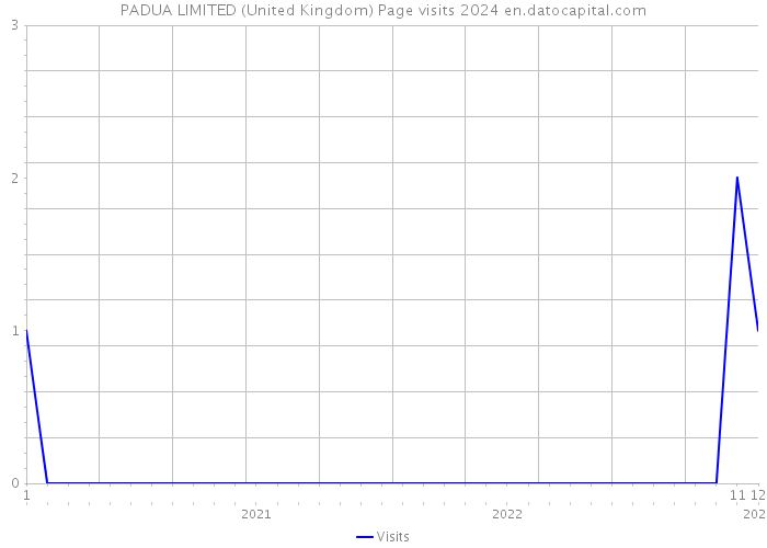 PADUA LIMITED (United Kingdom) Page visits 2024 