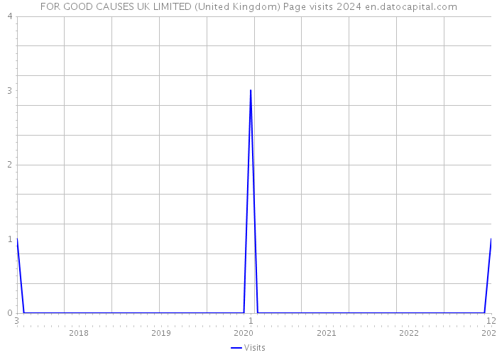 FOR GOOD CAUSES UK LIMITED (United Kingdom) Page visits 2024 