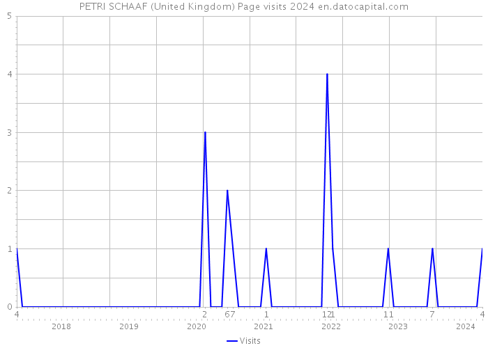 PETRI SCHAAF (United Kingdom) Page visits 2024 