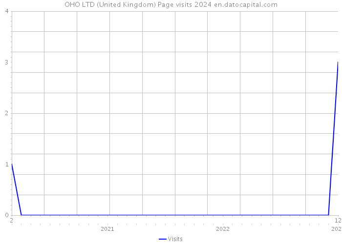 OHO LTD (United Kingdom) Page visits 2024 