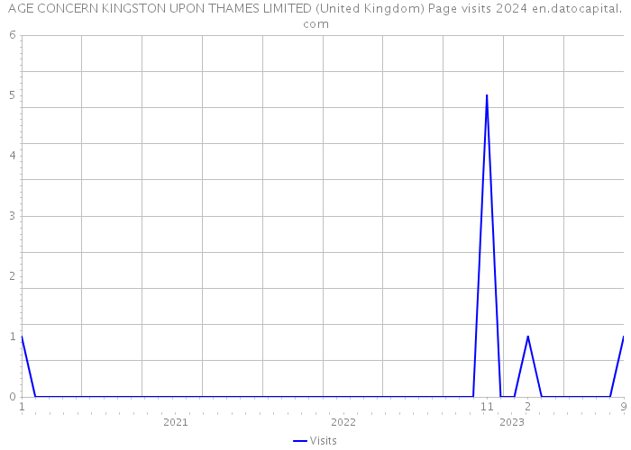 AGE CONCERN KINGSTON UPON THAMES LIMITED (United Kingdom) Page visits 2024 