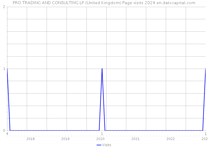 PRO TRADING AND CONSULTING LP (United Kingdom) Page visits 2024 