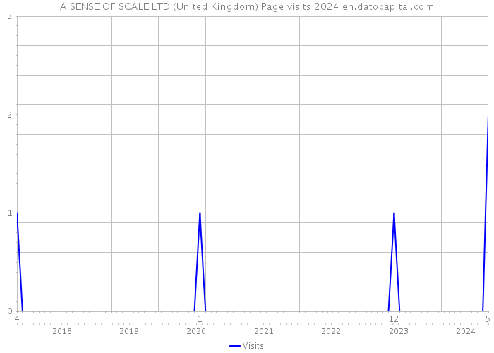 A SENSE OF SCALE LTD (United Kingdom) Page visits 2024 