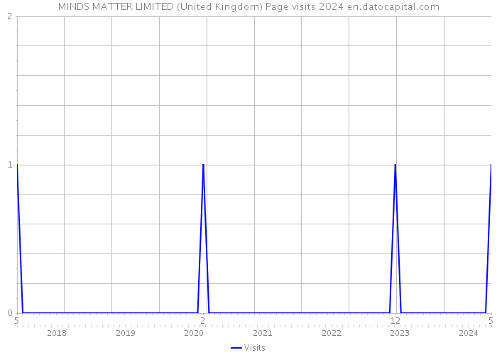 MINDS MATTER LIMITED (United Kingdom) Page visits 2024 
