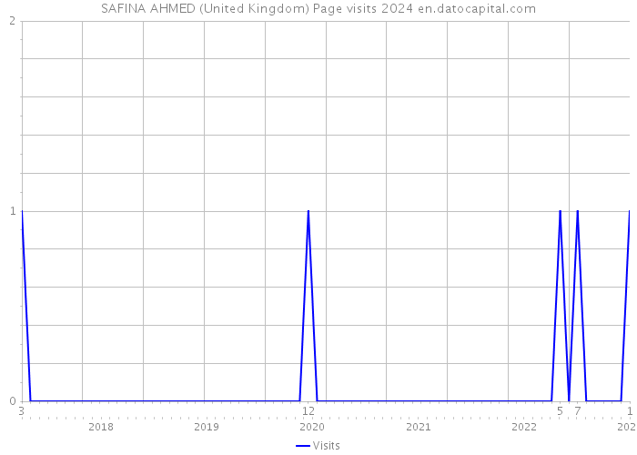SAFINA AHMED (United Kingdom) Page visits 2024 