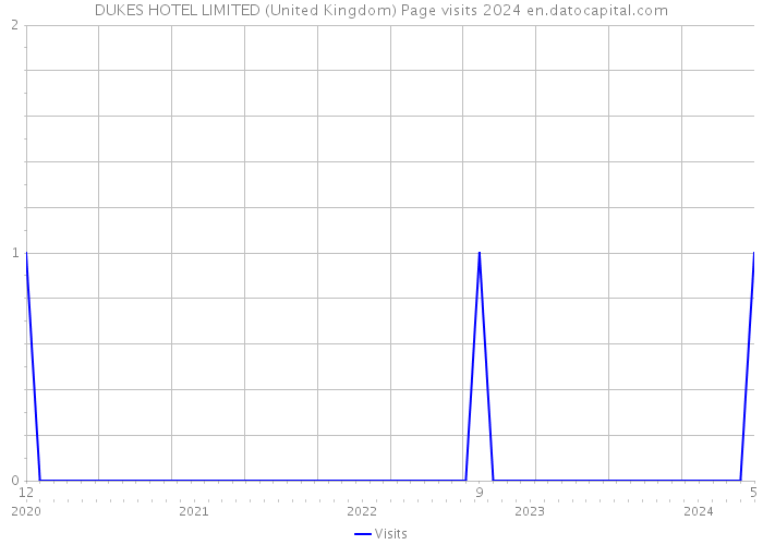 DUKES HOTEL LIMITED (United Kingdom) Page visits 2024 