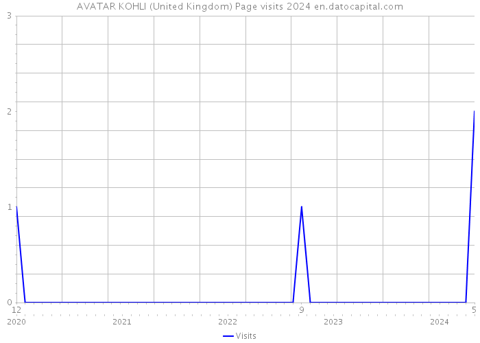 AVATAR KOHLI (United Kingdom) Page visits 2024 