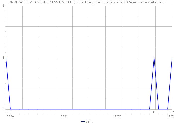 DROITWICH MEANS BUSINESS LIMITED (United Kingdom) Page visits 2024 