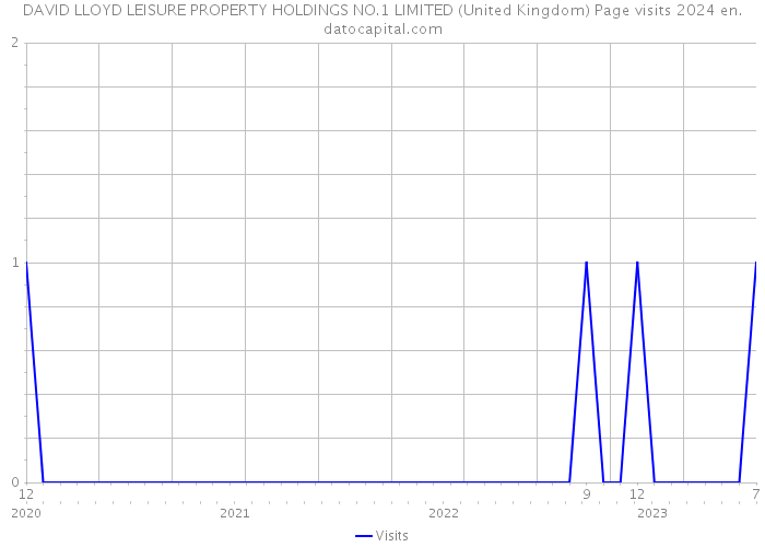 DAVID LLOYD LEISURE PROPERTY HOLDINGS NO.1 LIMITED (United Kingdom) Page visits 2024 