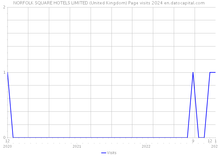 NORFOLK SQUARE HOTELS LIMITED (United Kingdom) Page visits 2024 