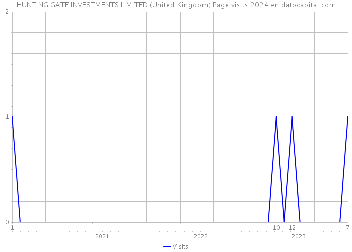 HUNTING GATE INVESTMENTS LIMITED (United Kingdom) Page visits 2024 