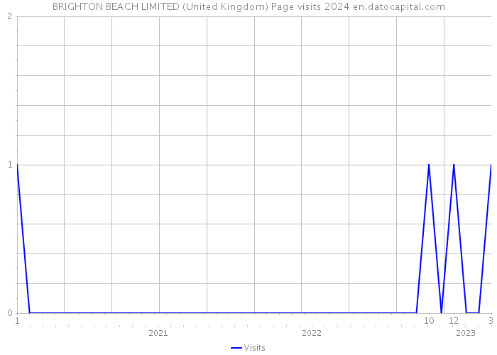 BRIGHTON BEACH LIMITED (United Kingdom) Page visits 2024 