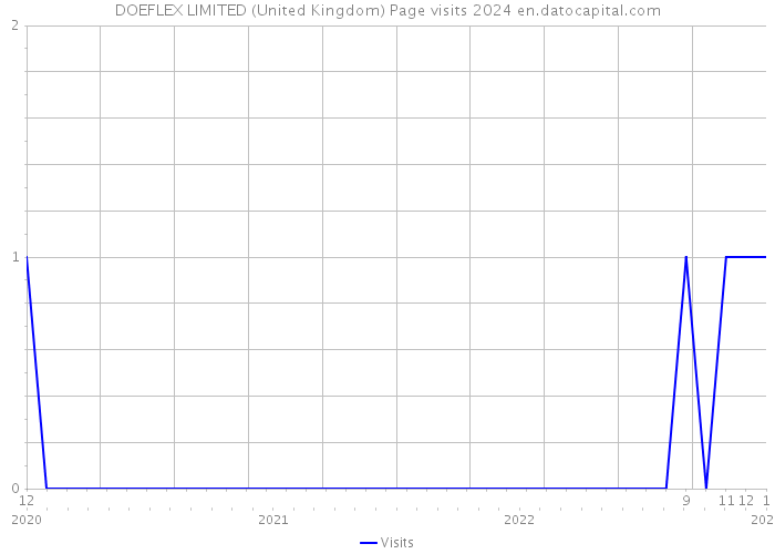 DOEFLEX LIMITED (United Kingdom) Page visits 2024 