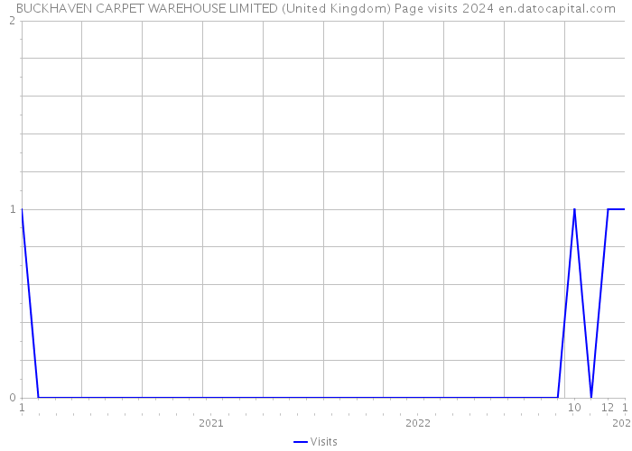 BUCKHAVEN CARPET WAREHOUSE LIMITED (United Kingdom) Page visits 2024 