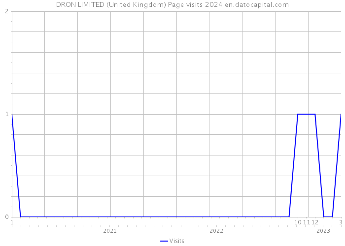 DRON LIMITED (United Kingdom) Page visits 2024 