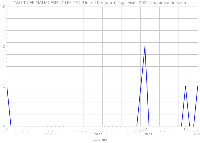 TWO TIGER MANAGEMENT LIMITED (United Kingdom) Page visits 2024 