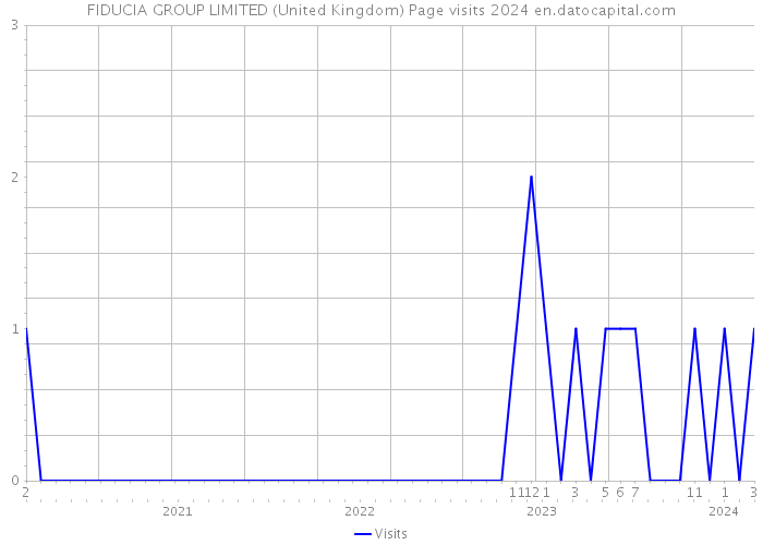 FIDUCIA GROUP LIMITED (United Kingdom) Page visits 2024 