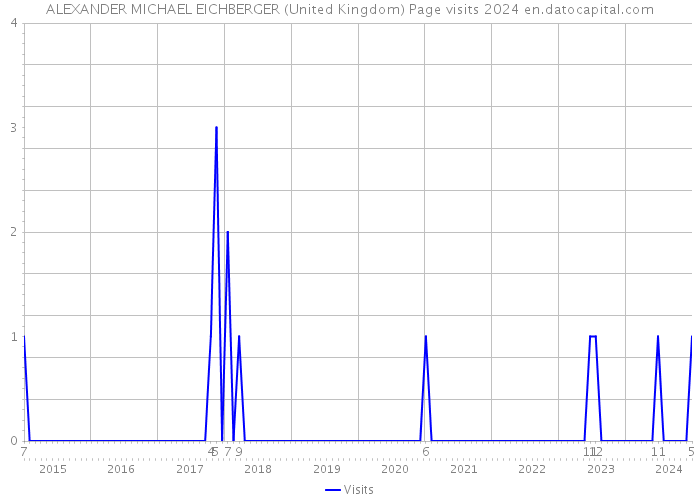 ALEXANDER MICHAEL EICHBERGER (United Kingdom) Page visits 2024 
