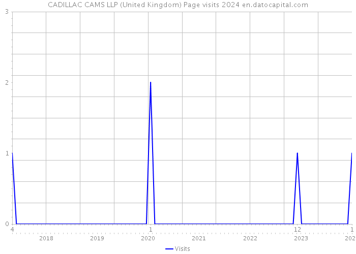 CADILLAC CAMS LLP (United Kingdom) Page visits 2024 