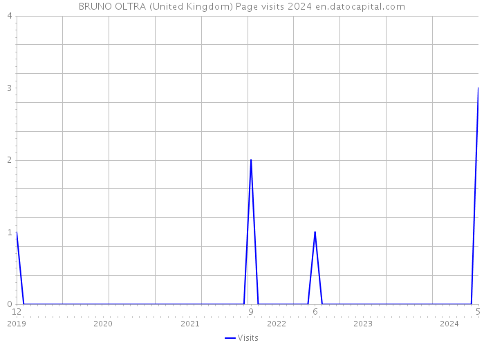 BRUNO OLTRA (United Kingdom) Page visits 2024 