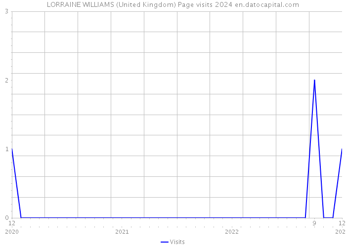 LORRAINE WILLIAMS (United Kingdom) Page visits 2024 