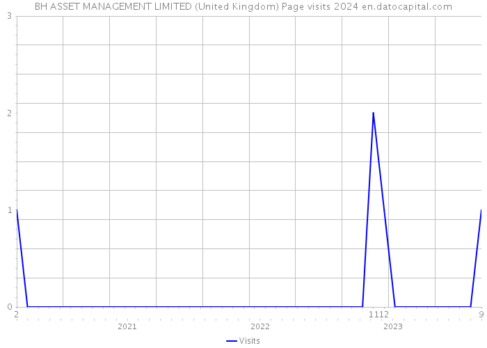 BH ASSET MANAGEMENT LIMITED (United Kingdom) Page visits 2024 