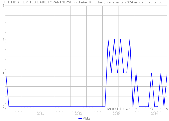 THE FIDGIT LIMITED LIABILITY PARTNERSHIP (United Kingdom) Page visits 2024 