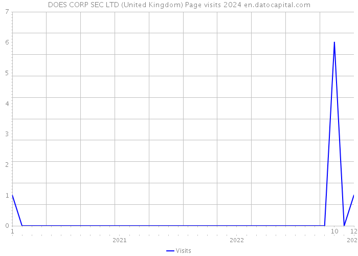 DOES CORP SEC LTD (United Kingdom) Page visits 2024 