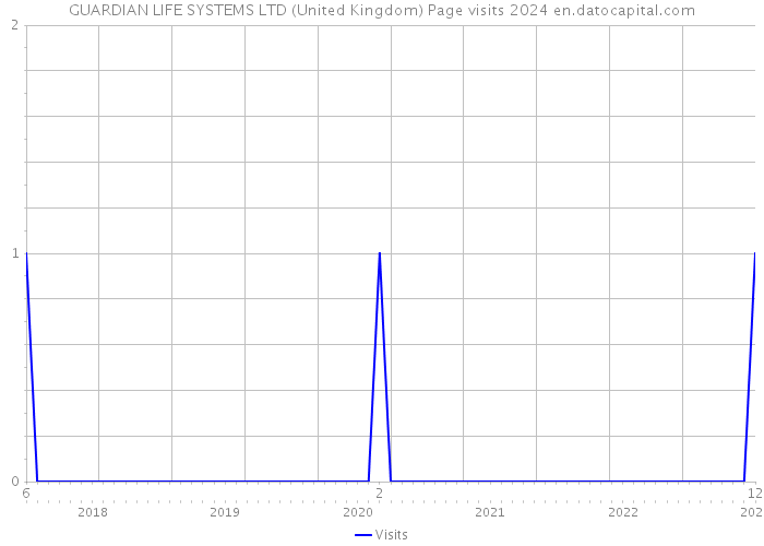 GUARDIAN LIFE SYSTEMS LTD (United Kingdom) Page visits 2024 
