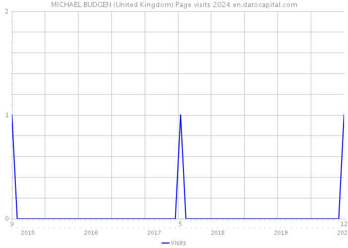 MICHAEL BUDGEN (United Kingdom) Page visits 2024 