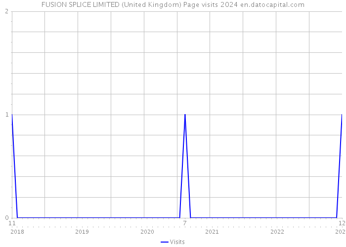 FUSION SPLICE LIMITED (United Kingdom) Page visits 2024 