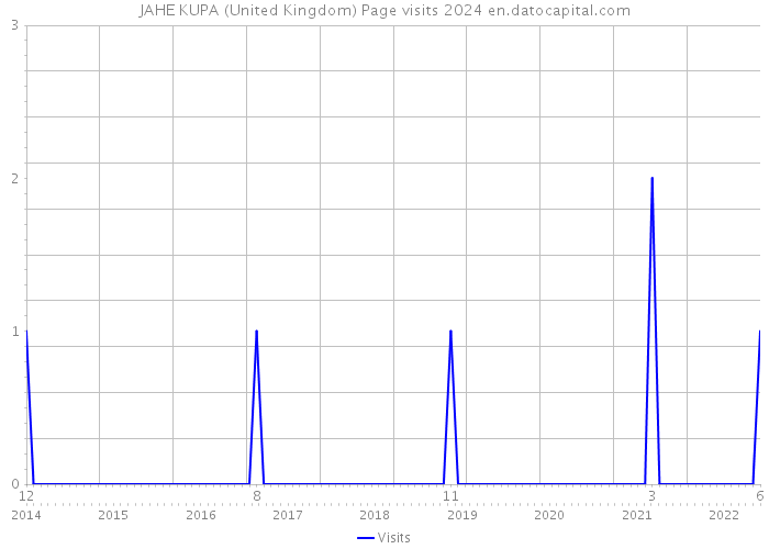 JAHE KUPA (United Kingdom) Page visits 2024 