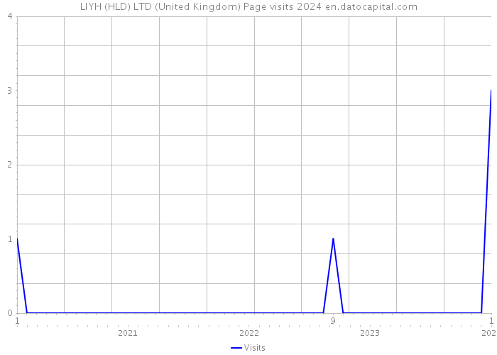 LIYH (HLD) LTD (United Kingdom) Page visits 2024 