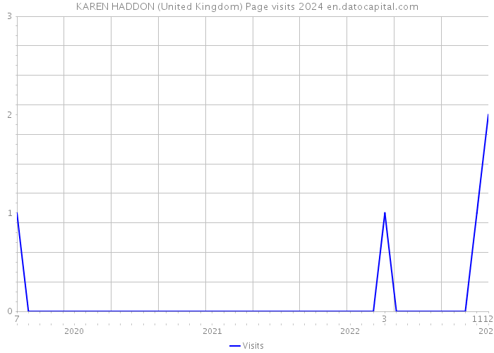 KAREN HADDON (United Kingdom) Page visits 2024 