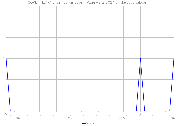 COREY HEARNE (United Kingdom) Page visits 2024 