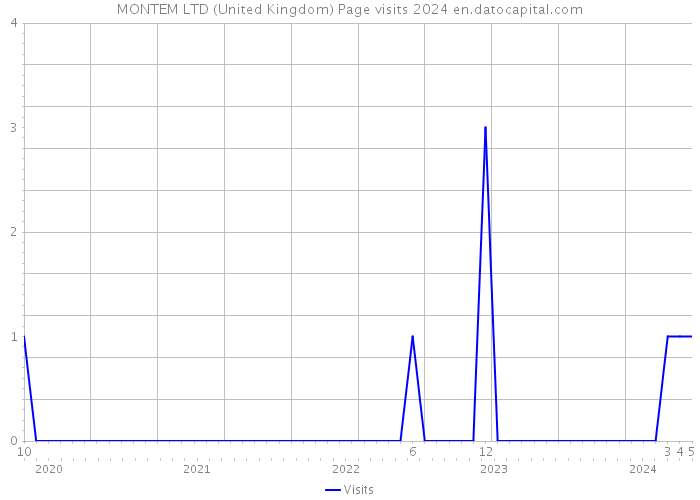MONTEM LTD (United Kingdom) Page visits 2024 