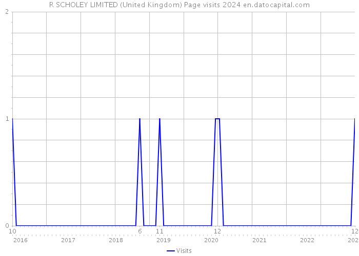 R SCHOLEY LIMITED (United Kingdom) Page visits 2024 
