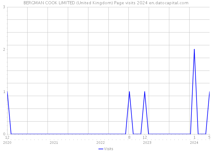 BERGMAN COOK LIMITED (United Kingdom) Page visits 2024 