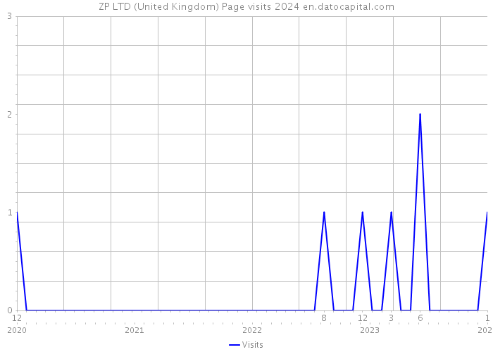 ZP LTD (United Kingdom) Page visits 2024 