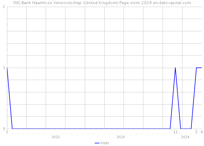 ING Bank Naamloze Vennootschap (United Kingdom) Page visits 2024 