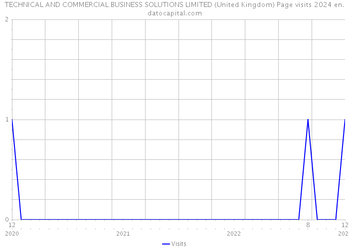 TECHNICAL AND COMMERCIAL BUSINESS SOLUTIONS LIMITED (United Kingdom) Page visits 2024 