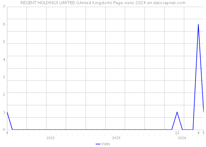 REGENT HOLDINGS LIMITED (United Kingdom) Page visits 2024 