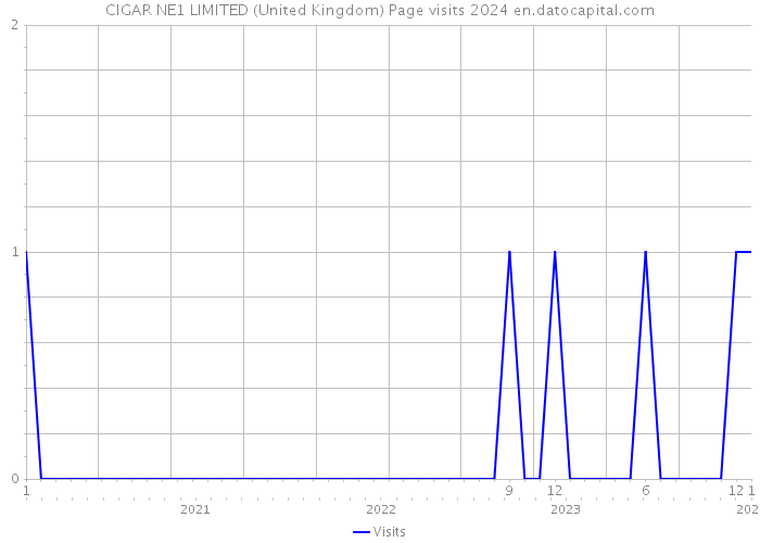 CIGAR NE1 LIMITED (United Kingdom) Page visits 2024 
