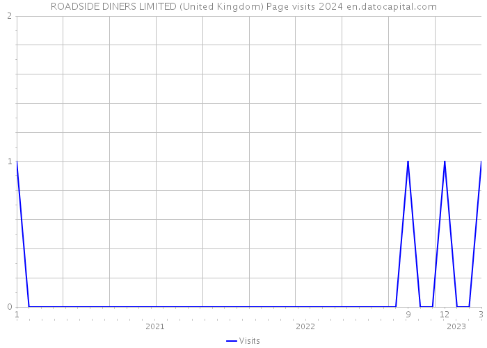 ROADSIDE DINERS LIMITED (United Kingdom) Page visits 2024 