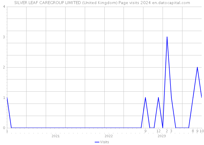 SILVER LEAF CAREGROUP LIMITED (United Kingdom) Page visits 2024 