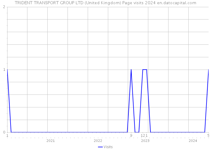 TRIDENT TRANSPORT GROUP LTD (United Kingdom) Page visits 2024 