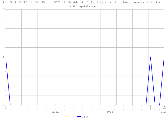 ASSOCIATION OF CONSUMER SUPPORT ORGANISATIONS LTD (United Kingdom) Page visits 2024 