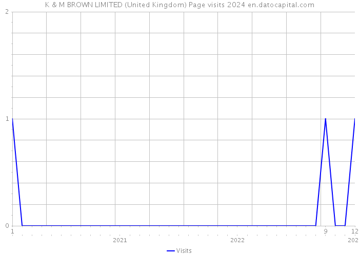 K & M BROWN LIMITED (United Kingdom) Page visits 2024 