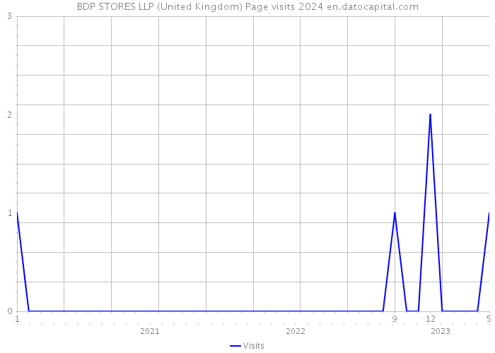 BDP STORES LLP (United Kingdom) Page visits 2024 