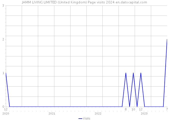 JAMM LIVING LIMITED (United Kingdom) Page visits 2024 